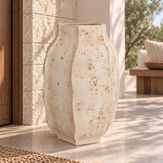 Artekko Κασπώ Τσιμεντένιο Μπεζ 33x33x50εκ.