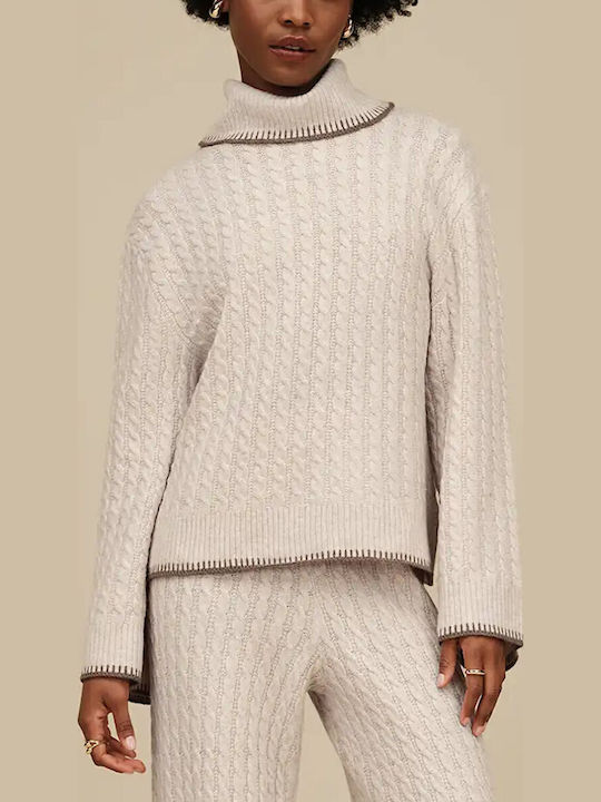 UGG Дамски Пуловер с Висока яка Oatmeal Heather