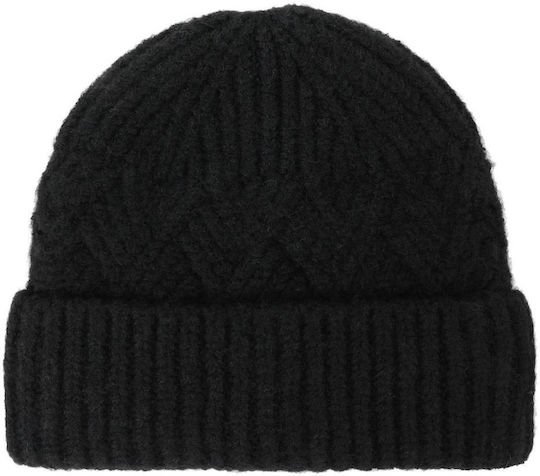 Beanie Unisex Strickmütze in Schwarz