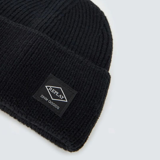 Beanie Men's Knitted Beanie in Black