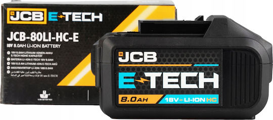 JCB JCB Lithium Werkzeugbatterie 18V mit Batteriekapazität 8Ah