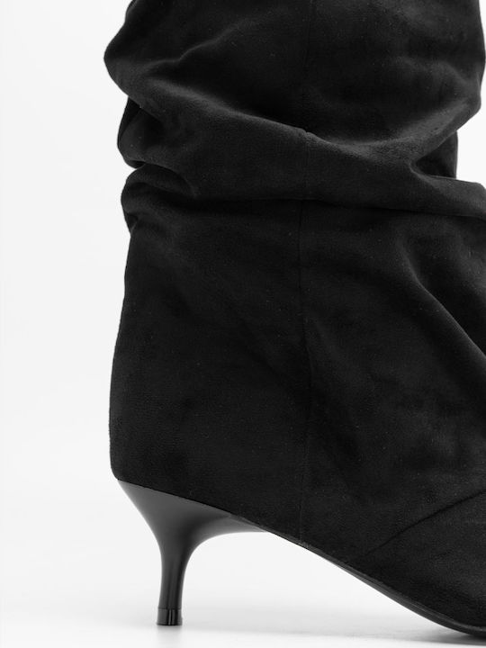 Suede Γυναικείες Μπότες Μαύρες