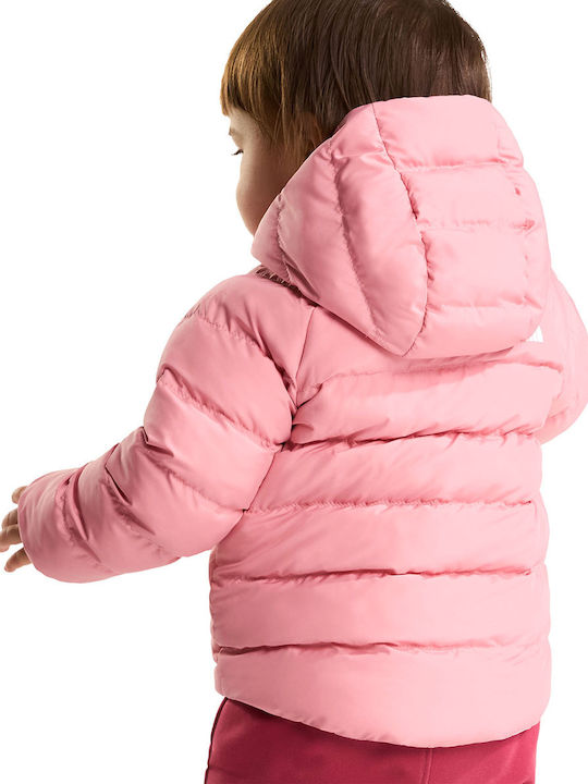 Reversible Perrito Wasserdichtes Kinder Sport Jacke Kurz Beidseitig mit Futter & Kapuze Rosa
