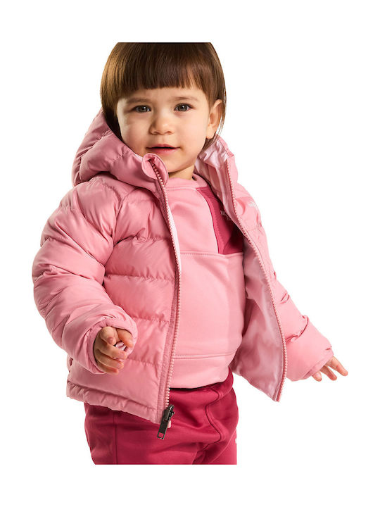Reversible Perrito Wasserdichtes Kinder Sport Jacke Kurz Beidseitig mit Futter & Kapuze Rosa