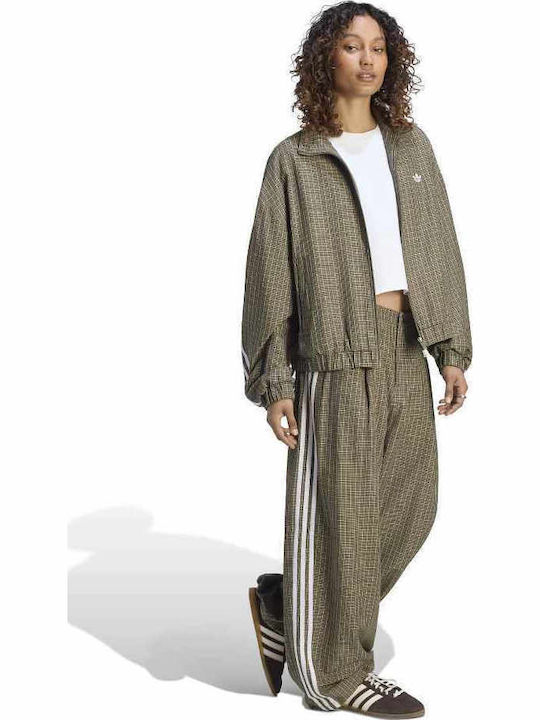 Tt Women's Brown Zipped Cardigan