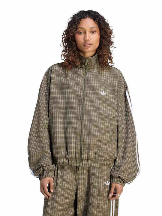 Tt Women's Brown Zipped Cardigan