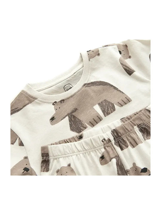 Cool Club Kinderpyjama aus Baumwolle Beige