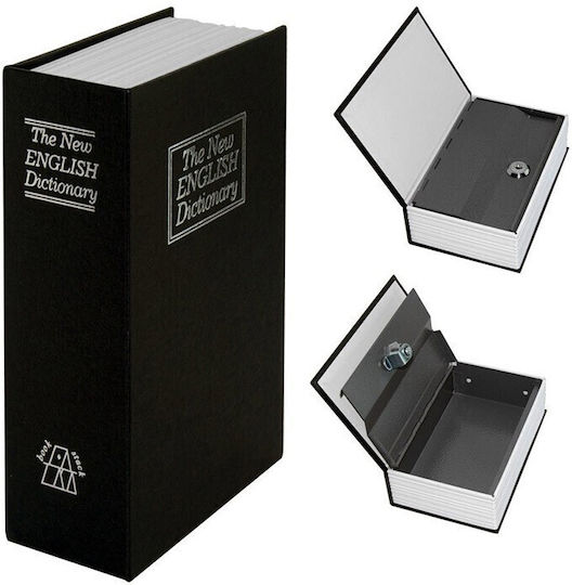 Книга Сейф За Съхранение С Ключ Черно 240 X 155 X 55mm