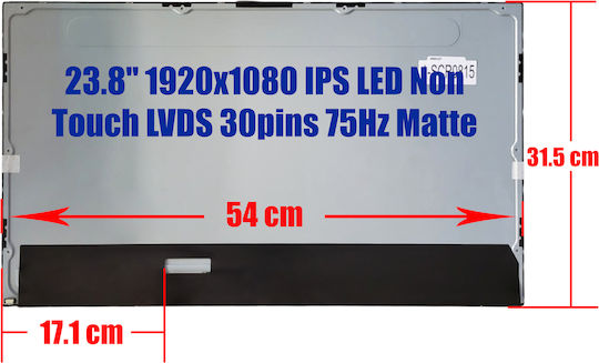 Οθόνη LED / Touch 1920x1080 Matte για Laptop Mv238fhm-n30 1-SCR0815