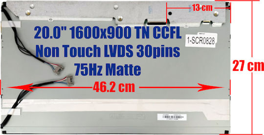 Лаптоп Екран Touch 1600x900 Матов за Laptop Ls20cm Ls20lrzkuv/za Ls20cmzkfv/za Ls20cmzkfve/za Ltm200kt01 1-SCR0828