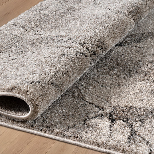 Beauty Home 9979 Non-slip Rectangular Rug Beige Grey 133x190cm