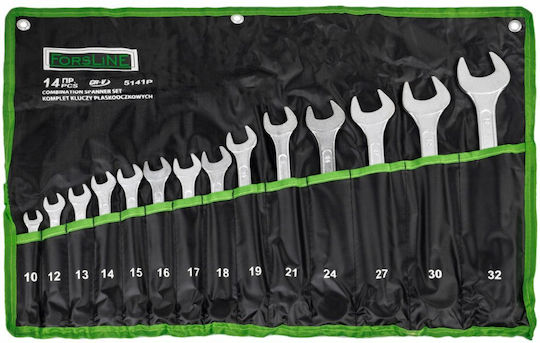 Geko Set of German Wrenches 14 Pieces 10-32mm