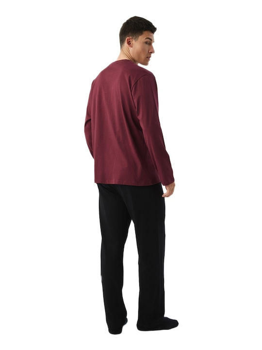 Minerva Winter Men's Pyjamas Burgundy