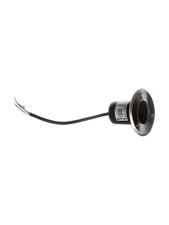 Gtv Spot De Podea 10W IP67 Pentru Dulie GU10 Argintiu Gtv Spot De Podea 10W IP67 Pentru Dulie GU10 Argintiu