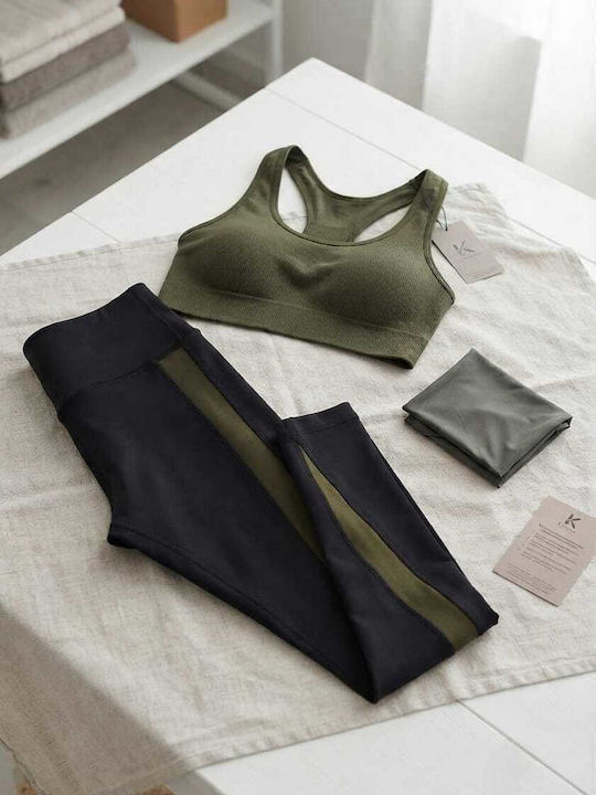 Training Дамски комплект с клин Olive Green