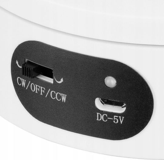 Freepower Drehbare Basis 360° 12x4,5cm Weiß Ohne Geschwindigkeitsregelung