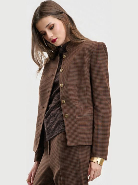 Desiree Long Women's Blazer Brown