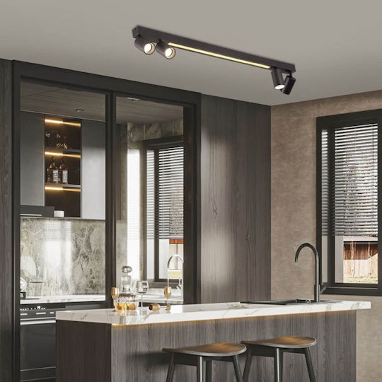 Light Prestige LED Decken- und Wandleuchte in Schwarz Farbe