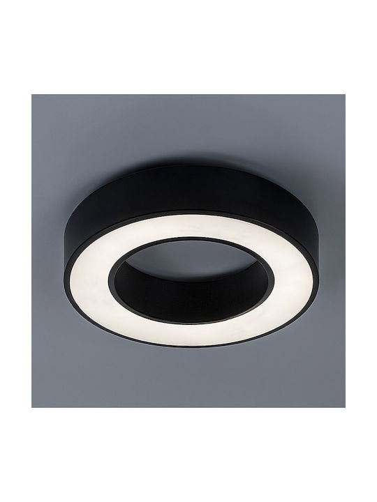 Rabalux Smart Deckenleuchte Schwarz mit Integrierter LED und Fernbedienung