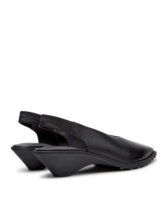 Leder Pumps Schwarz