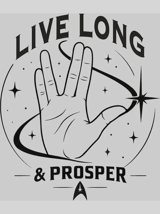 Тениска Live Long & Prosper Тъмносин