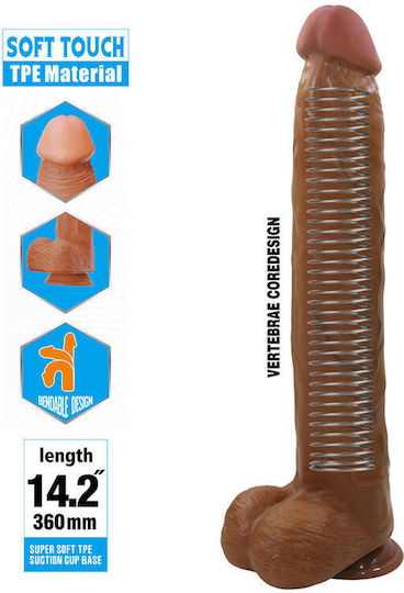 Pretty Love Realistisches Dildo mit Saugnapf Braun