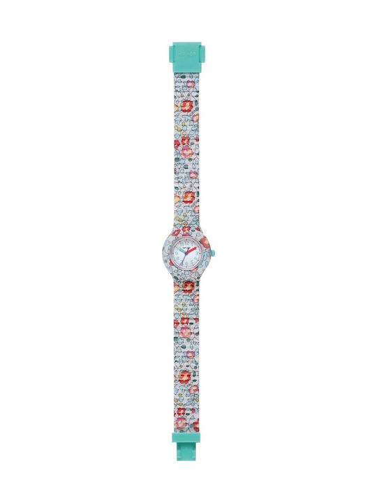 HipHop Analog Kinderuhr Grün mit Gummi-Lederband