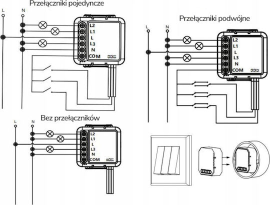 Tuya Intelligenter Schalter Wi-Fi 3.3A