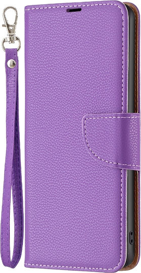 Binfen Color Xiaomi Redmi 12 4G Premium Leather Wallet Purple Mobile Phone Case