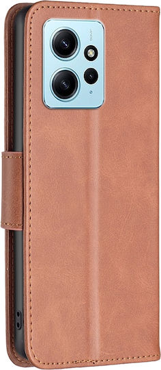 Binfen Color Xiaomi Redmi Note 12 4G Leather Wallet Brown Mobile Phone Case