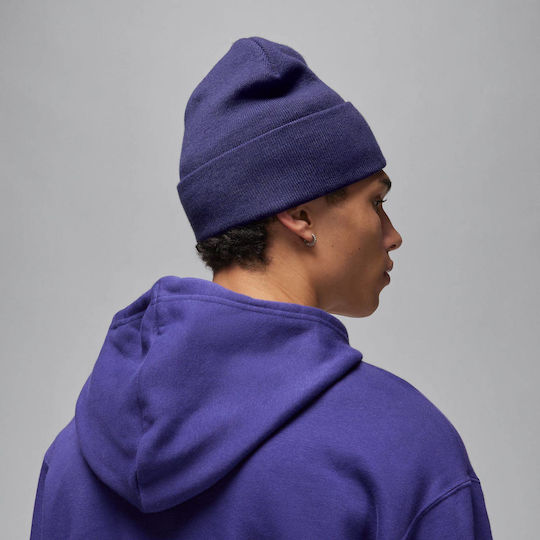 Peak Beanie Unisex Σκούφος Πλεκτός σε Μωβ χρώμα