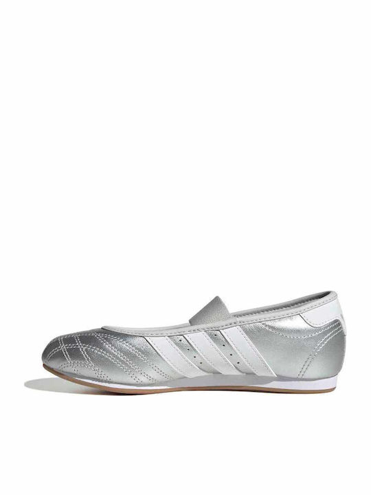 Kids Pumps & Ballerinas with Hoop & Loop Closure Silver