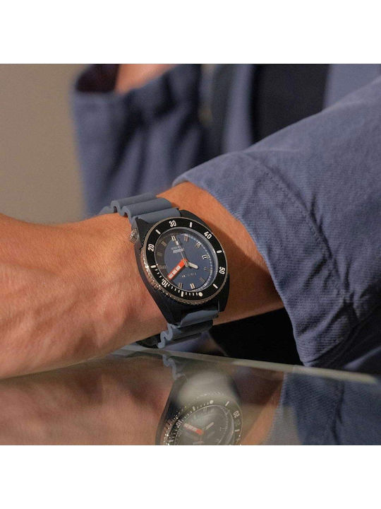 Breil Men's Battery Watch With Blue Metal Bracelet