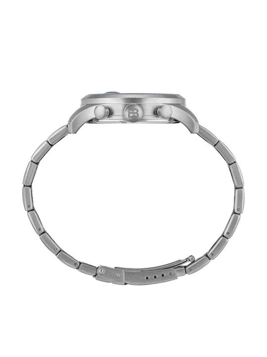 Breil Men's Battery Chronograph Watch With Silver Steel Bracelet