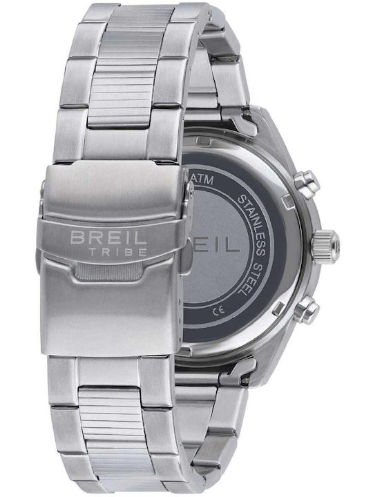 Breil Men's Chronograph Battery Watch With Silver Steel Bracelet