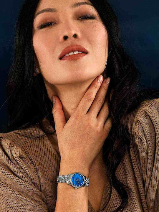 Lucien Rochat Womens Battery Watch With Silver Steel Bracelet