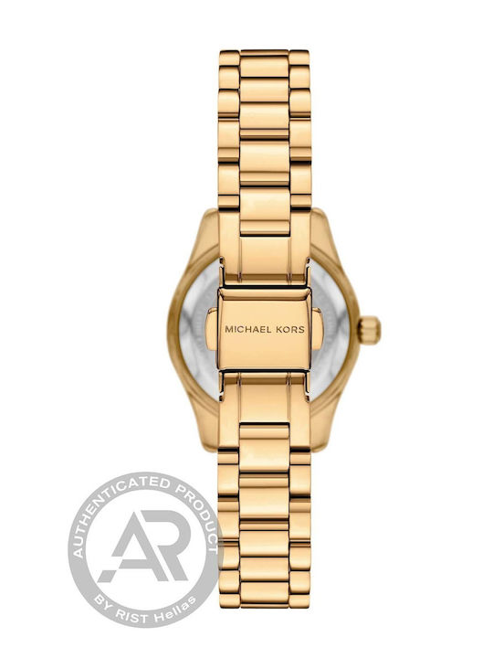 Michael Kors Lexington Set Womens Battery Watch with Stainless Steel Bracelet Gold-Tone