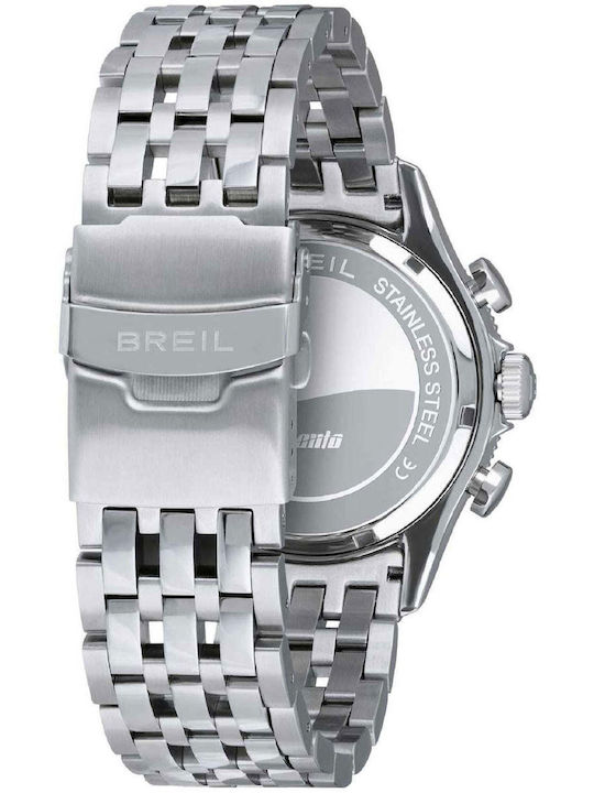 Breil Women's Watch Chronograph Solar with Silver Stainless Steel Bracelet