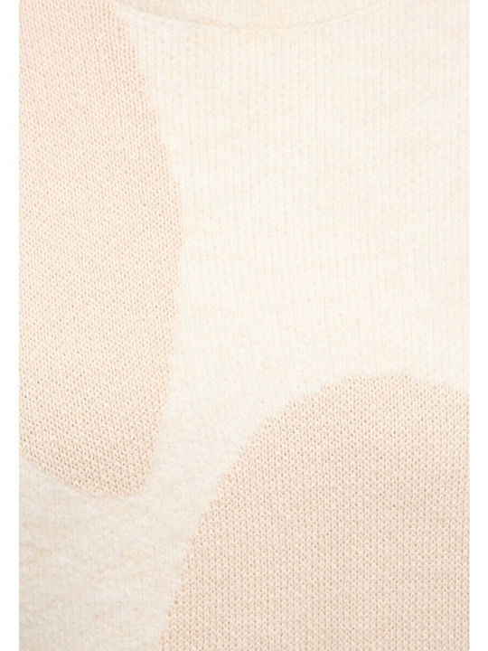 Women's Long Sleeve White Sweater