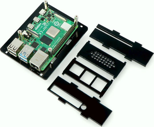 Gravlaser Gehäuse V2 Für Raspberry Pi 4b Din Rail Grl-15871