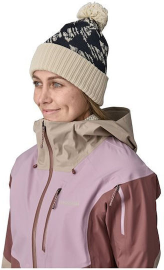 Pom Pom Beanie Unisex Strickmütze in Blau Farbe