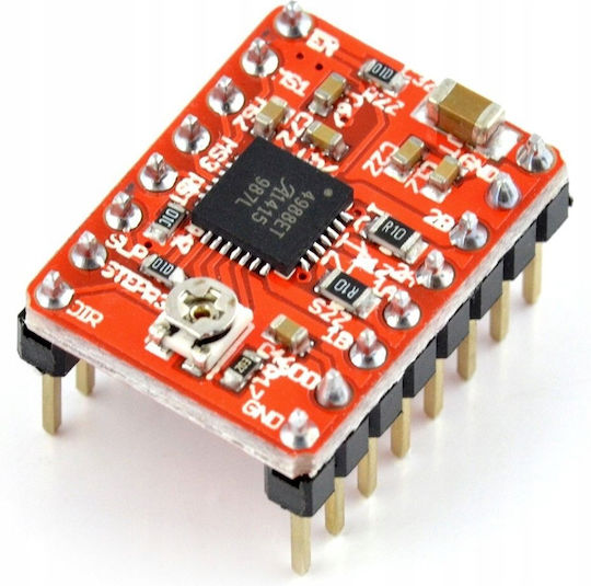 Rosfix A4988 Reprap Οδηγός Βηματικού Κινητήρα Κόκκινος