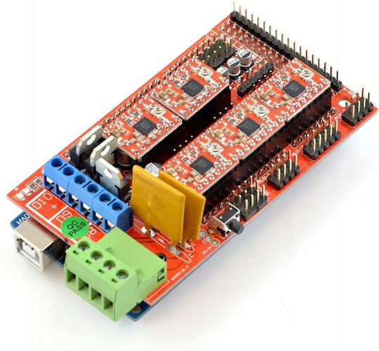 Rosfix A4988 Reprap Οδηγός Βηματικού Κινητήρα Κόκκινος
