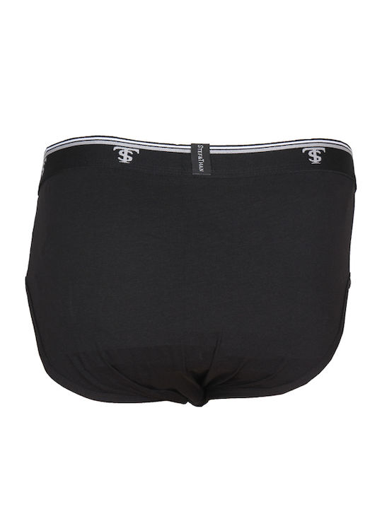 Herren Boxershorts Schwarz 3er Pack
