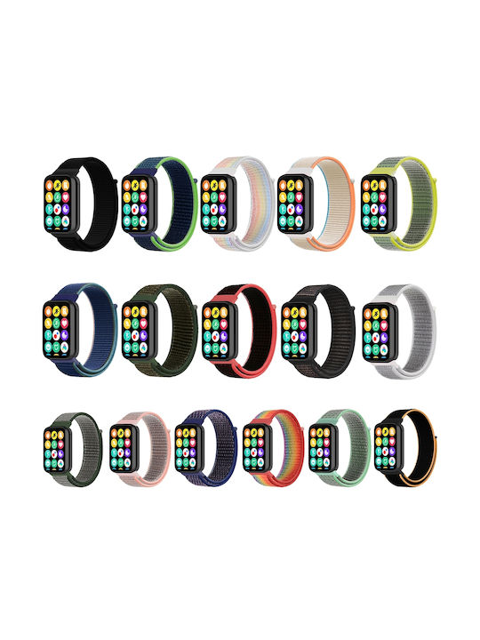 Xiaomi Band 10 Pro Redmi Watch 6 5 Nylon Loop Watch Band Rainbow