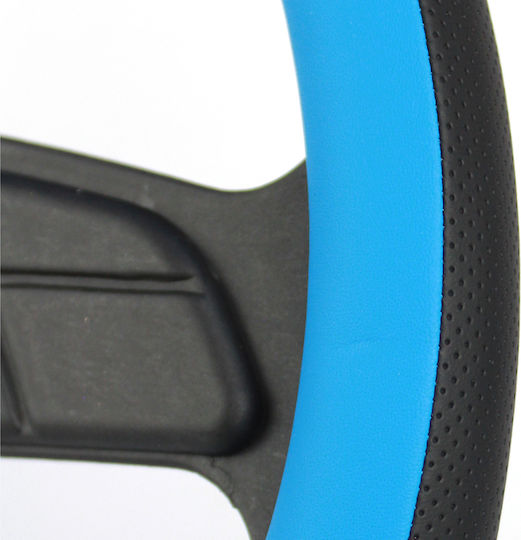 Husă pentru volan auto 38 Cm Negru Albastru 381
