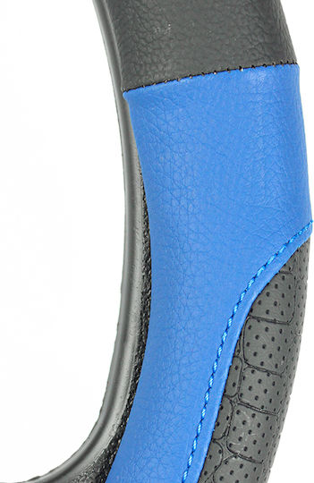Juyee Auto Lenkradabdeckung 38 cm Schwarz Blau 97