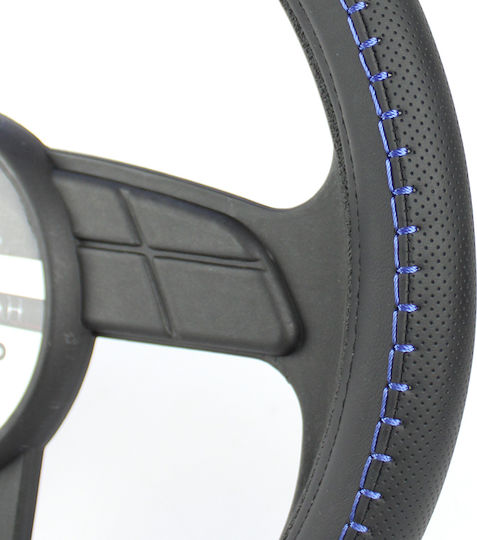 Juyee Auto Lenkradabdeckung 38 Cm Schwarz Blau 388