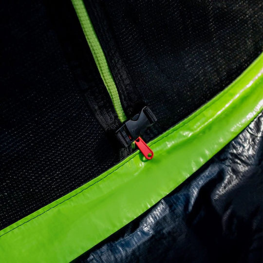 Lean Toys Trampolin Draußen Durchmesser 487cm mit Netz & Leiter Schwarz