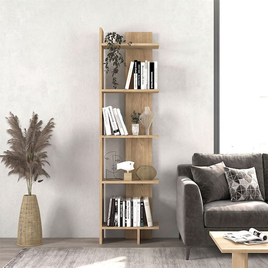 Bookcase Sepet Oak 48x22x170cm